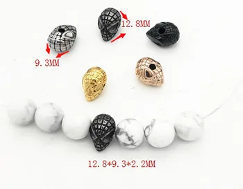 

Gold Beads Spacer Beads for Jewelry Making Supplies Stainless Steel Spider Mask Hero Accessories for Diy Bracelet Lots Bulk
