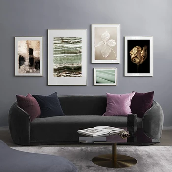 

Elegant Flower Wall Art Aloe Plant Canvas Painting Veins Poster Abstract Posters And Prints Wall Pictures For Living Room Decor