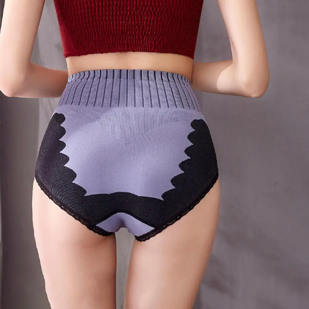 women hip shaping Panties Lace Stitching Breathable Body Shaper Waist Trainer Women Seamless High Waist Panties Shaperwear for Daily Wear