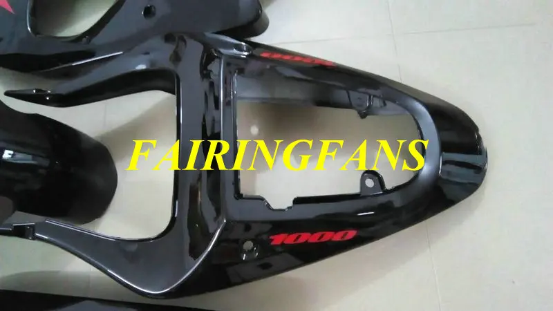 Обтекатели Кузов для SUZUKI GSXR1000 2001 2002 2003 GSXR 1000 K2 00 01 02 ABS блестящий черный обтекатель комплект+ подарки SS29