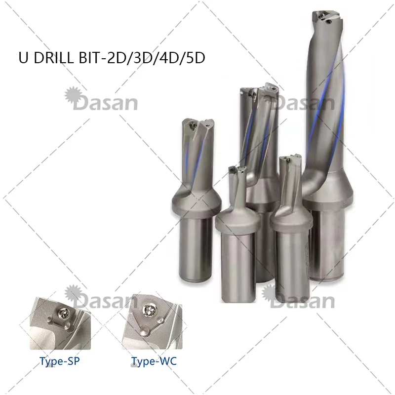 SP-15-C25-3D U drill indexable drill 15mm C25-3D FOR SPMG050204 U drill insert 