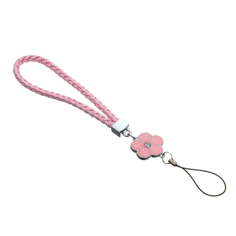 Elegant Plum Blossom Woven Phone and Keychain Lanyard