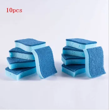 

10/20 Pcs Sponge + Scouring Pad Cleaning Sponge Double-sided Dishwashing Kitchen Artifact Sponge Decontamination