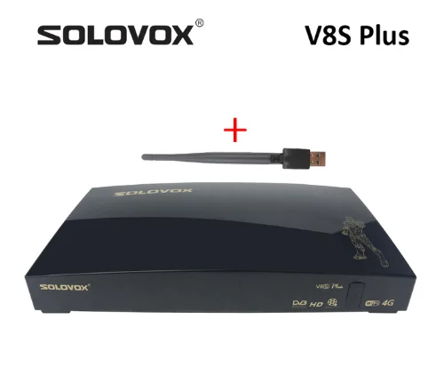 SOLOVOX V8S плюс спутниковый ТВ приемник 2USB поддержка Biss ключ веб-ТВ домашний кинотеатр Поддержка YOUTUBE YOUPORN DLAN 6 линия 7 линия cccam