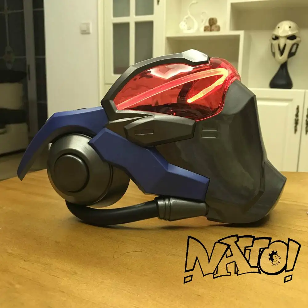 ABS Plastic Soldier 76 Mask with LED Lights, Cosplay Costume Accessory, No Battery Included, Airsoft Compatible image 5