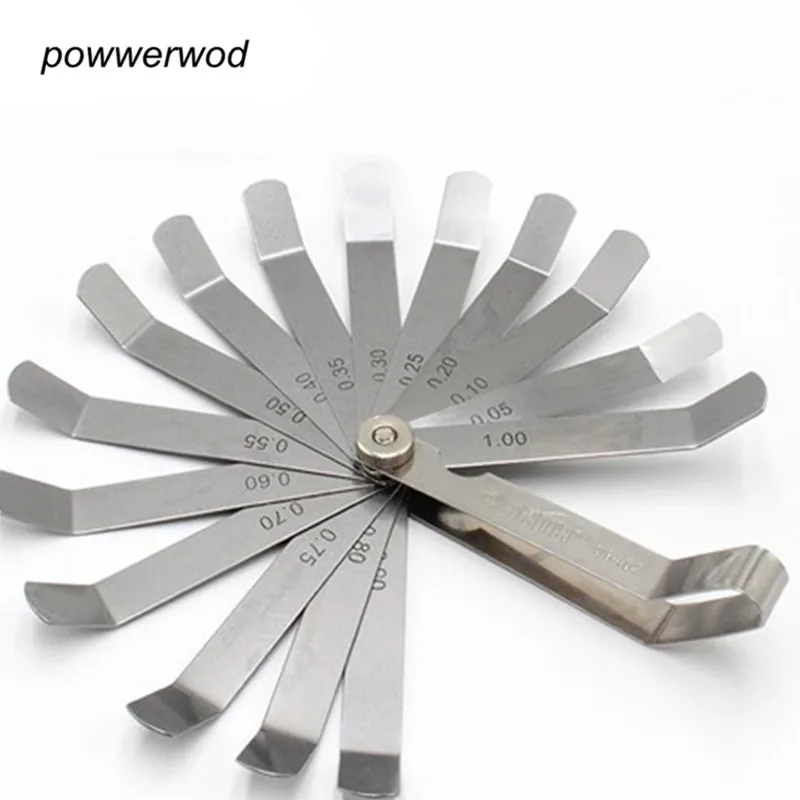 набор щупов для измерения зазоров(0,05-1,0), l-500mm. щуп 0. щуп веерный 100мм fit. щуп для зазора клапанов. щуп для регулировки клапанов 0.