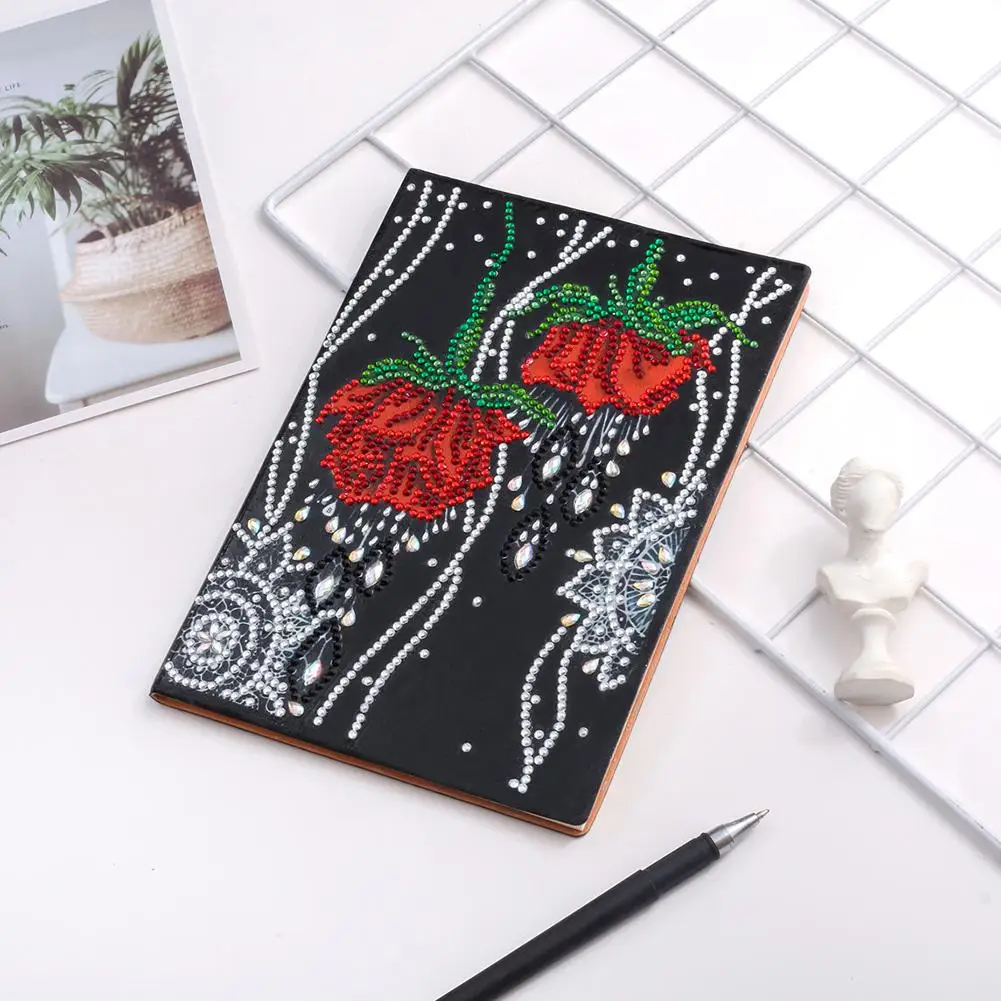 

Rose Butterfly DIY Multi-shaped Diamond Painting A5 Notebook Memo Pad Diary Book