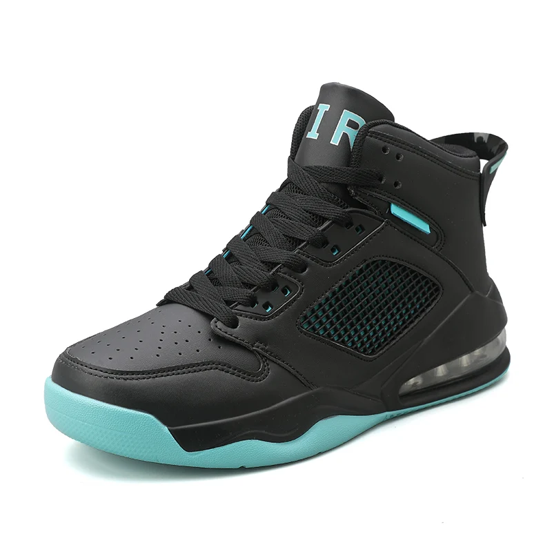 Special Offer Men's Shoes Basketball Shoes Fashion Comfortable Sports Basketball Shoes Non-slip Men's Shoes Sports Shoes - Color: Sky Blue