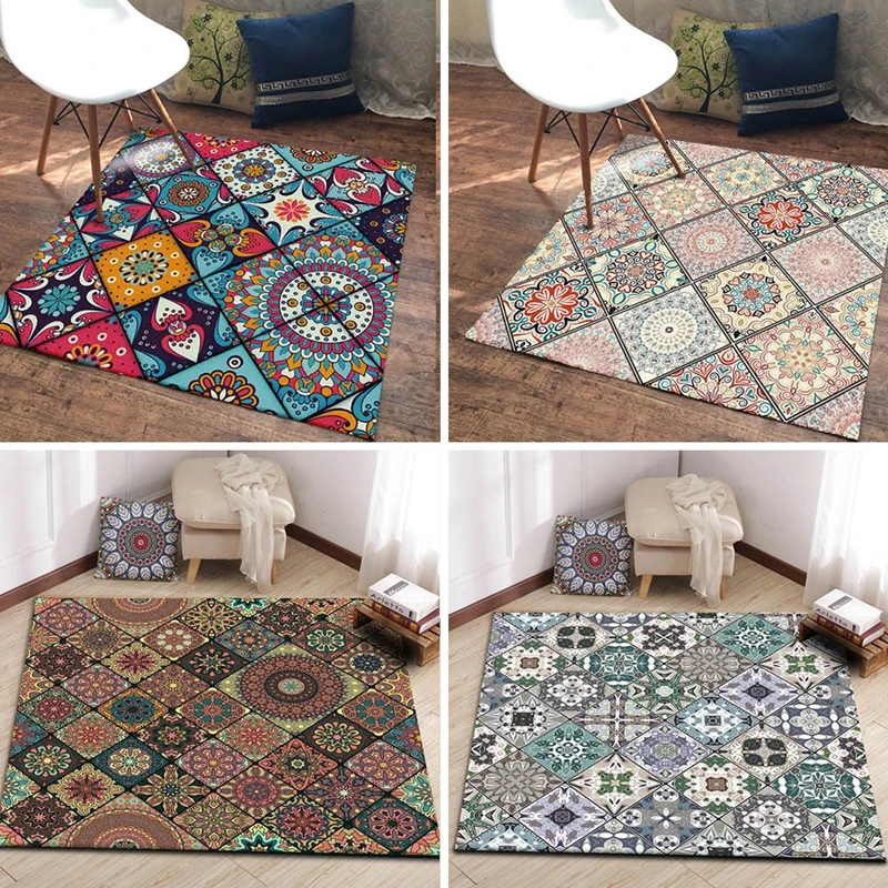 Bohemian Large Area Rugs Living Room Bedroom Decor Carpet Persian Style Rectangular Entrance Doormat Kitchen Non Slip Floor Mats Carpet Aliexpress