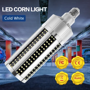 

E27 LED Lamp 220V Corn Bulb Light E39 LED Bulb 50W 54W 60W 2835SMD High Power Lamp 110V For Workshop Basement Gym Garage Square