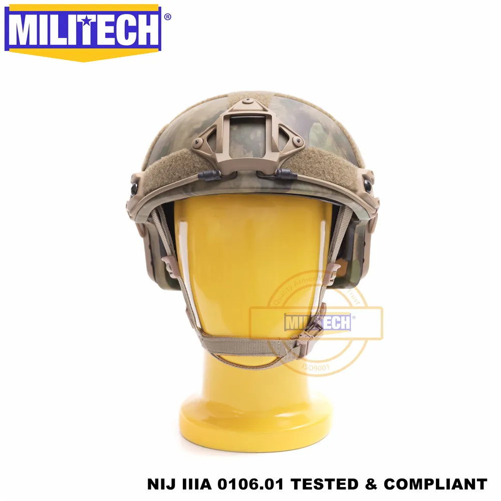 ISO сертифицированный MILITECH Atacs FG Deluxe червячный циферблат NIJ уровень IIIA 3A быстрая Высокая резка баллистический арамидный шлем с 5 лет гарантии