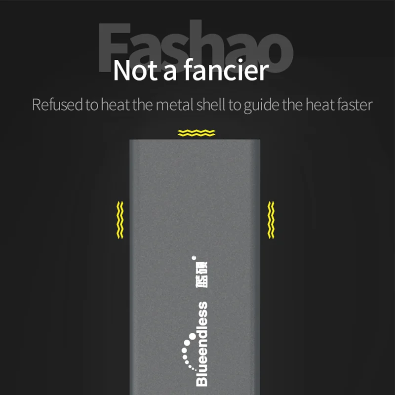 External Hard Drive Enclosure Aluminum M.2 Ssd Case Portable Msata to Usb Type C 2242/2260/2280