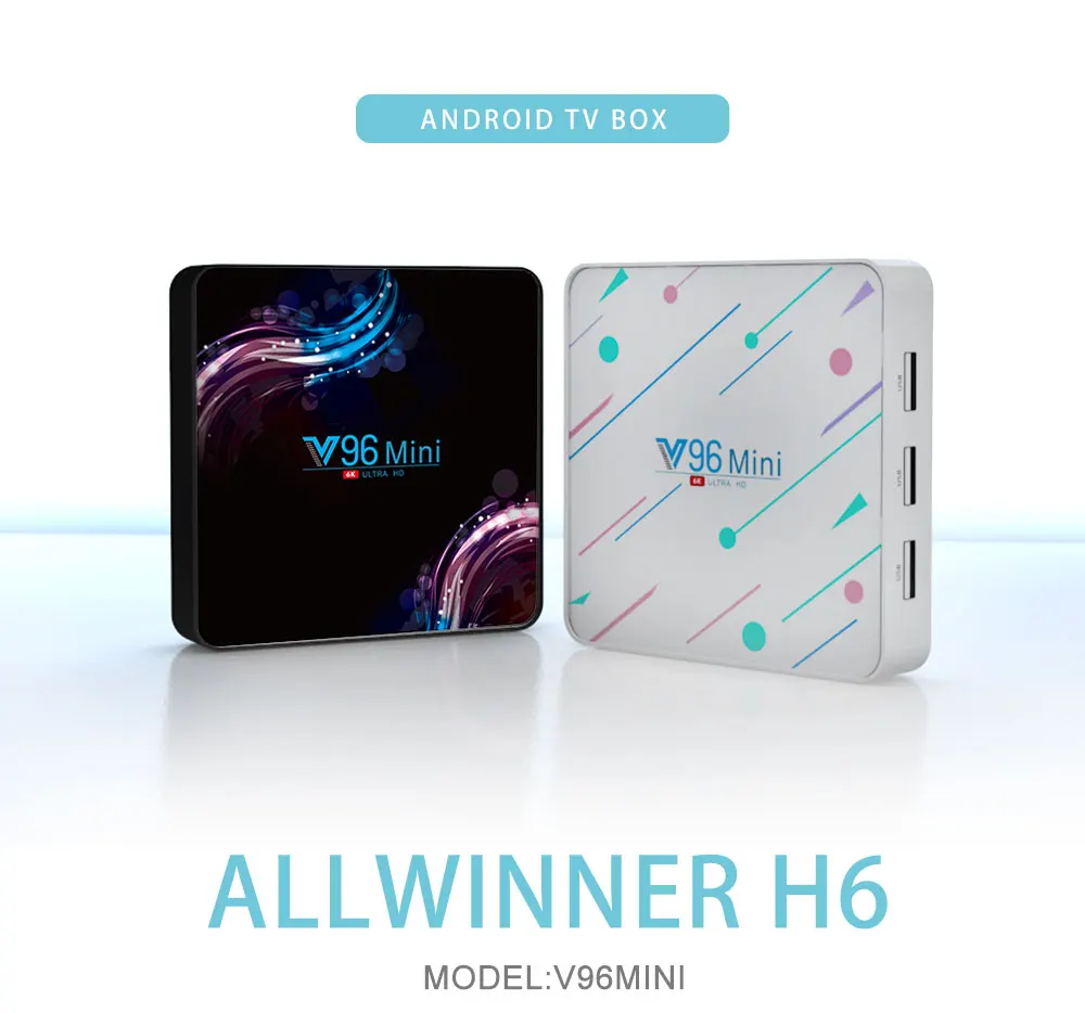V96 6K Android 9,0 Smart tv телеприставка 4G+ 32/64/128G WiFi BT tv Box медиаплеер US/UK/EU/AUPlug