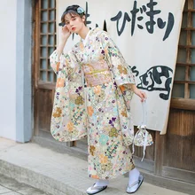 Традиционное японское кимоно, платье, кимоно для женщин,, Obi Haori Geisha, костюм, традиционный японский кимоно, косплей, FF2353