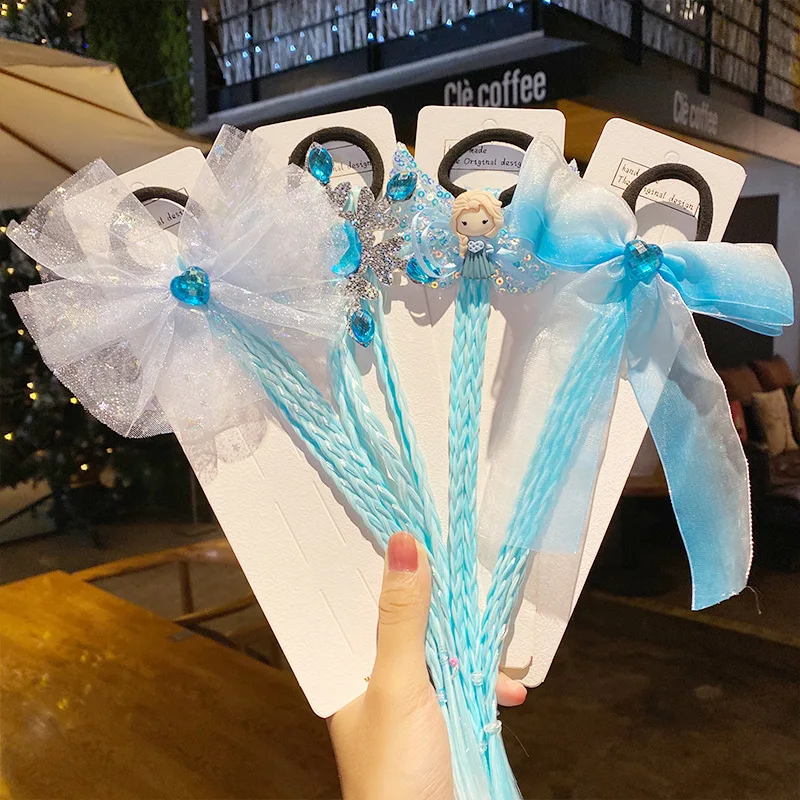 

DISCICI 2020 New Fashion Children's Hair Accessories Hair Cartoon Head Rope Braid Performance Princess Headdress Girl WSH1054