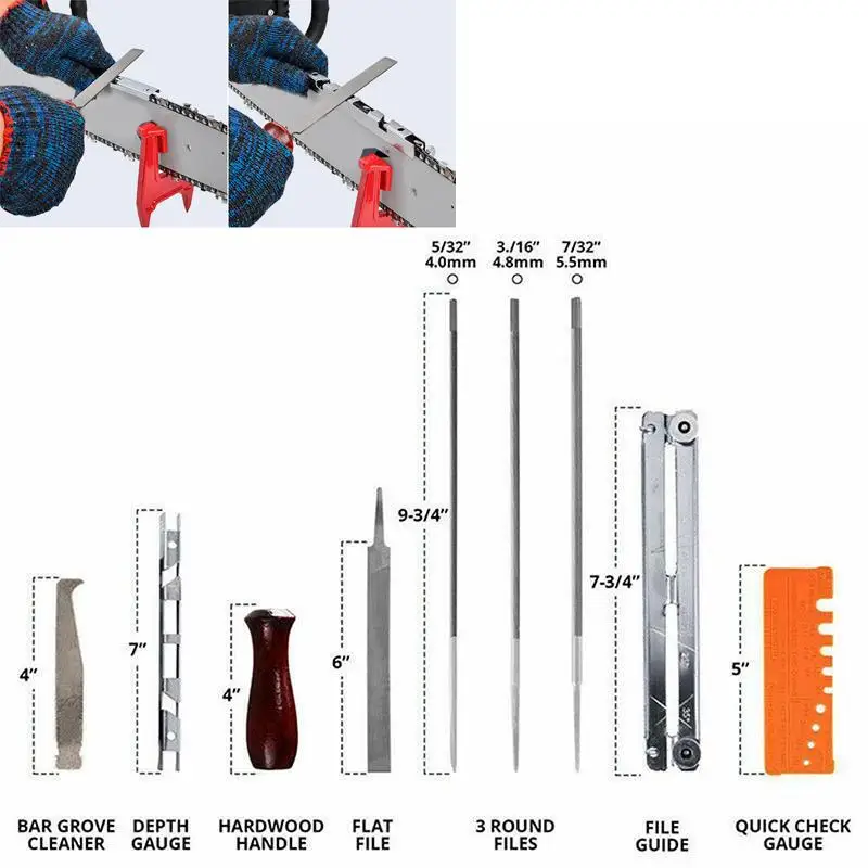 Специальные бытовые ручные инструменты 10 шт. бензопилы металлическая точилка STIHL комплект для опиливания цепи точилка пилочка Новинка