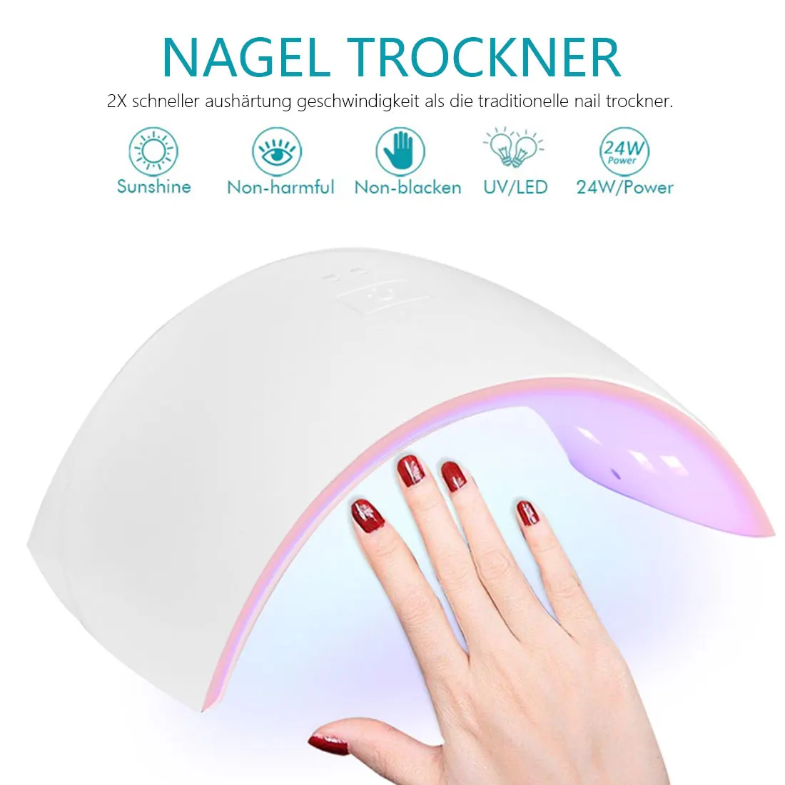 24/80W UV Nail Dryer LED Lamp High Power For Nails All Gel Polish Auto Sensor Led Light Art Manicure Tools |