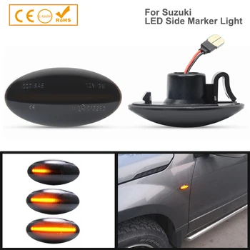 

2X Dynamic LED Side Marker Lights 12V Flowing Turn Signal Light Side Repeater Lamp For S.uzuki Swift Jimny Vitara SX4
