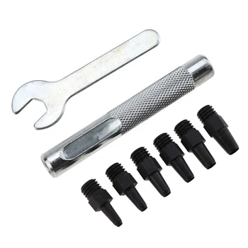 

Replace Tubes with Handy Tool Belt Punch Hole Puncher Round Punching for Paper Books Leather Craft