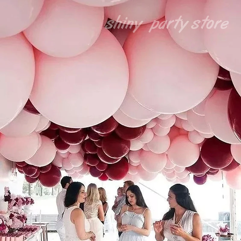 5 &quot10&quot 12 &quot18&quot 36 &quotматовый чистый розовый шар Baby Shower круглый искусство Форма