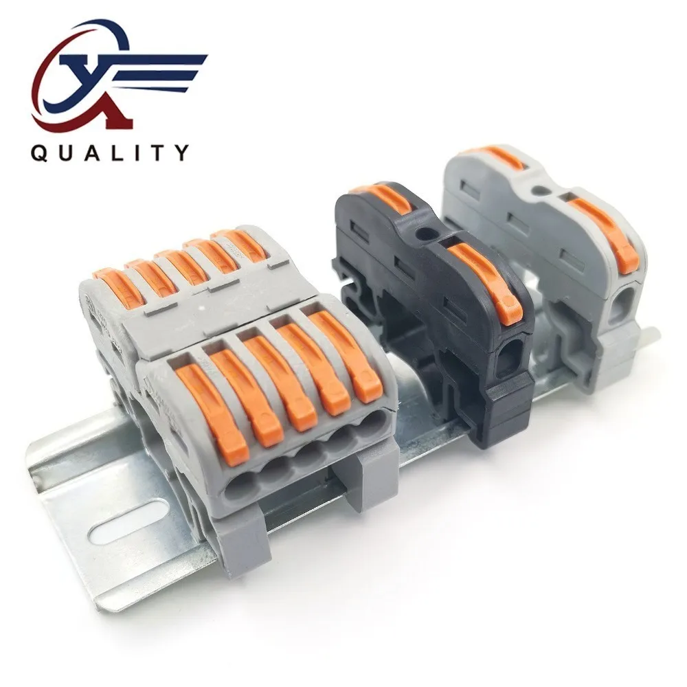 

(30-50Pcs/Lot) LSA-1H/1 LSA-5 Rail Type Quick Connection Terminal Press Connector Instead Of UK2.5B,Push-In Terminal Block