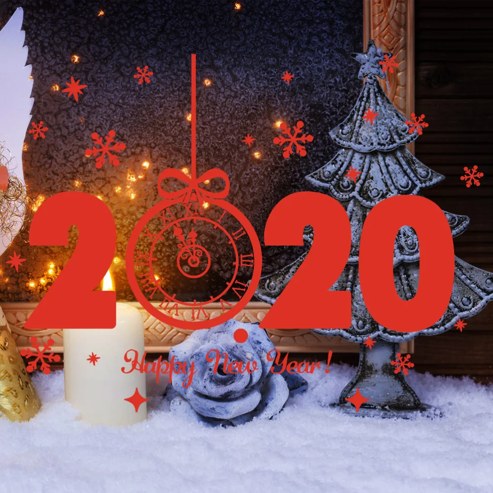 Фотообои с надписью Happy New Year 1 комплект | Дом и сад