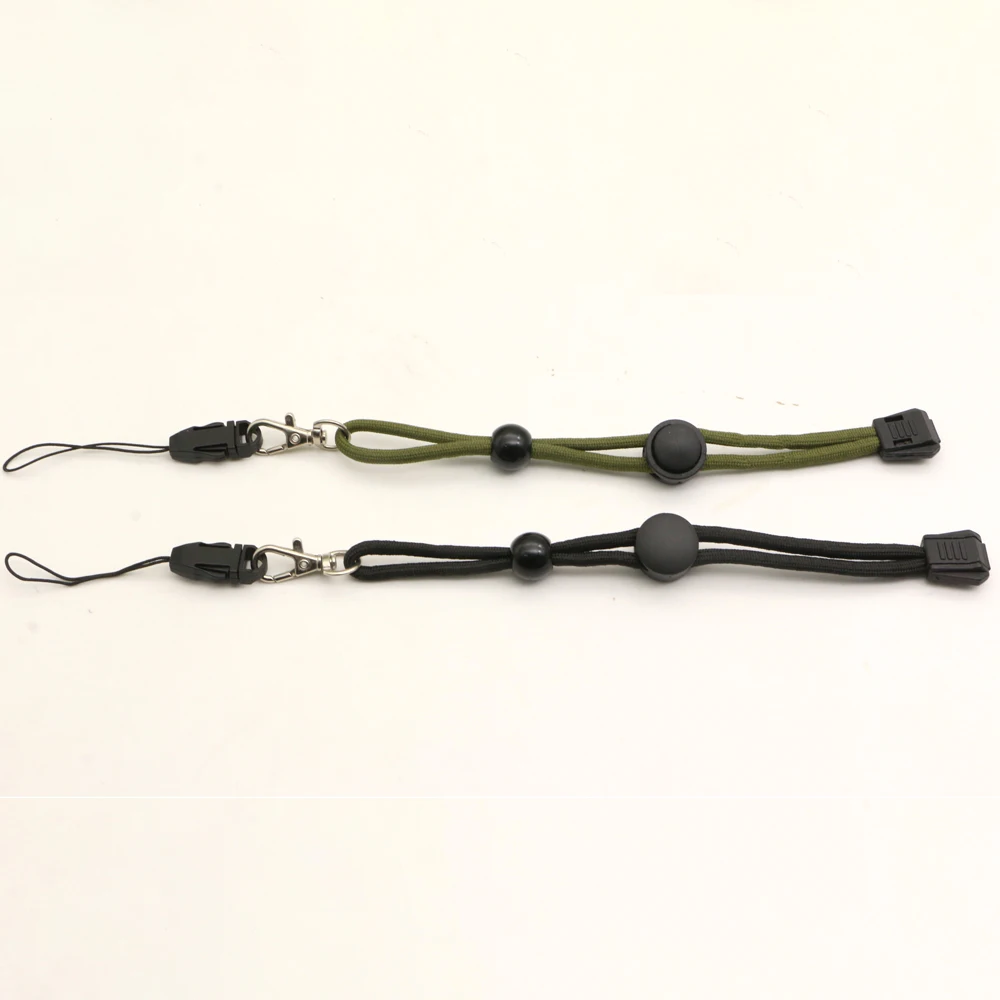 5/10Pcs 27CM 손전등 스트랩 끈 슬링 EDC 야외 도구 블랙 Paracord Ajustable 안티 토치 카메라 전화 키트에 대 한 분실