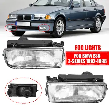 

Car Front Bumper Fog Lights Clear Lens Cover Pair for BMW E36 3-series 318i 323i 325i 1992 1993 1994 1995 1996 1997 1998