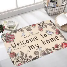 

Wholesales Anti-slip Cute Cats Tableware Letters Pattern Floor Mat Carpet for Home