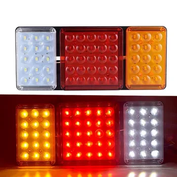 

1X Waterproof super bright shockproof dustproof Large truck rear 140-2 Tail Light Rear Lamps 12V24V Van UTE Reverse Indicator