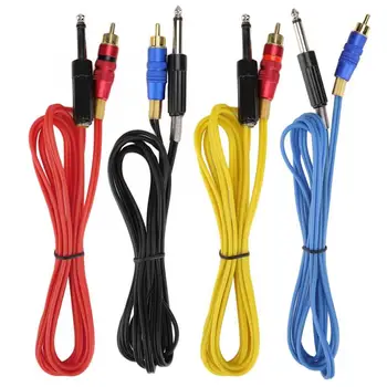 

Eyelashes Accesories Tattoo Motor Machine Clip Cord Tattoo Machine Connection Hook Line Straight Head RCA Tattoo Supplie