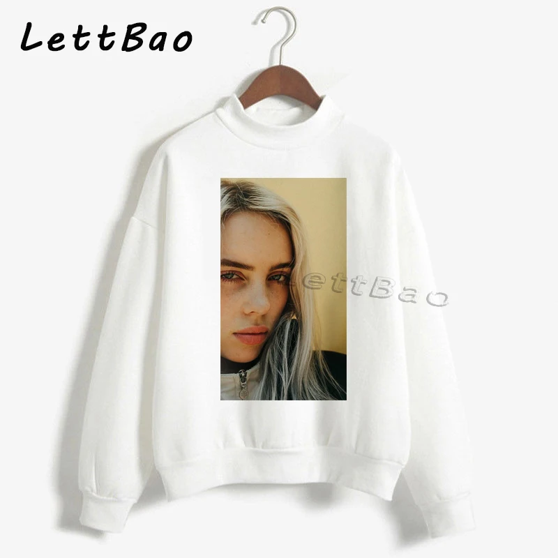 Billie Eilish толстовки уличная толстовка женская Эстетическая Sudaderas Harajuku Готическая Женская негабаритная толстовка зимнее пальто для женщин