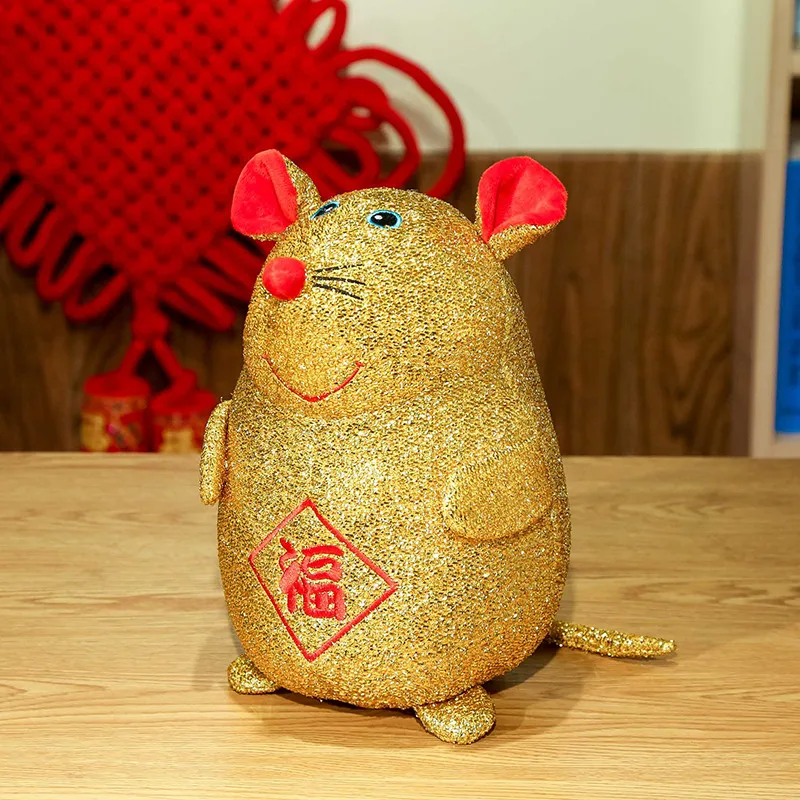 1 шт. 22-45 см милый счастливый мышонок счастливый год плюшевые игрушки ...