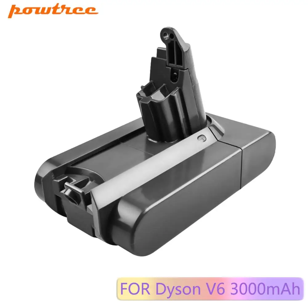

Powtree 3000mAh 21.6V Li-ion Battery for Dyson V6 battery DC58 DC59 DC61 DC62 DC74 SV09 SV07 SV03 965874-02 Vacuum Cleaner