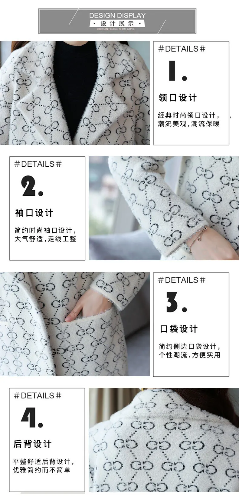 Winter New Ayfs3235 Korean-style Women's Elegant Fashion Woolen Jacket