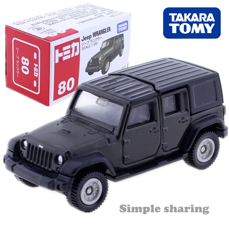 Takara Tomy Tomica No.080 Jeep Wrangler масштаб 1/65 Популярная детская модель металлических