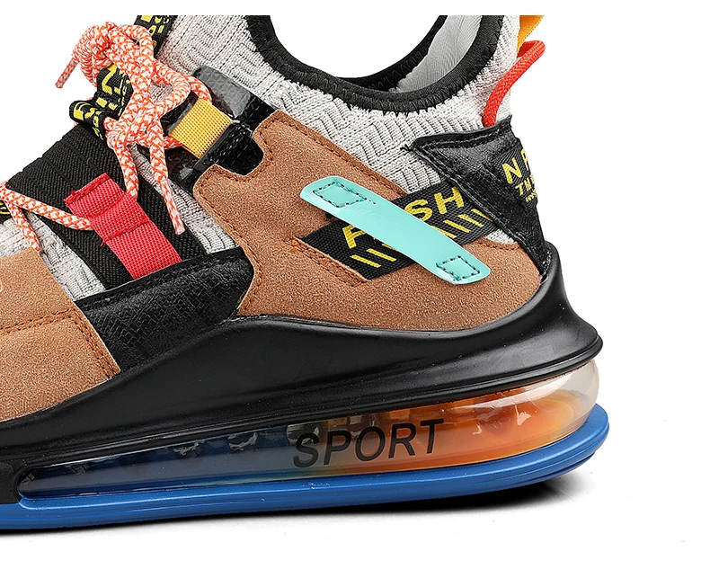 Colorful Dad Sneakers Side View