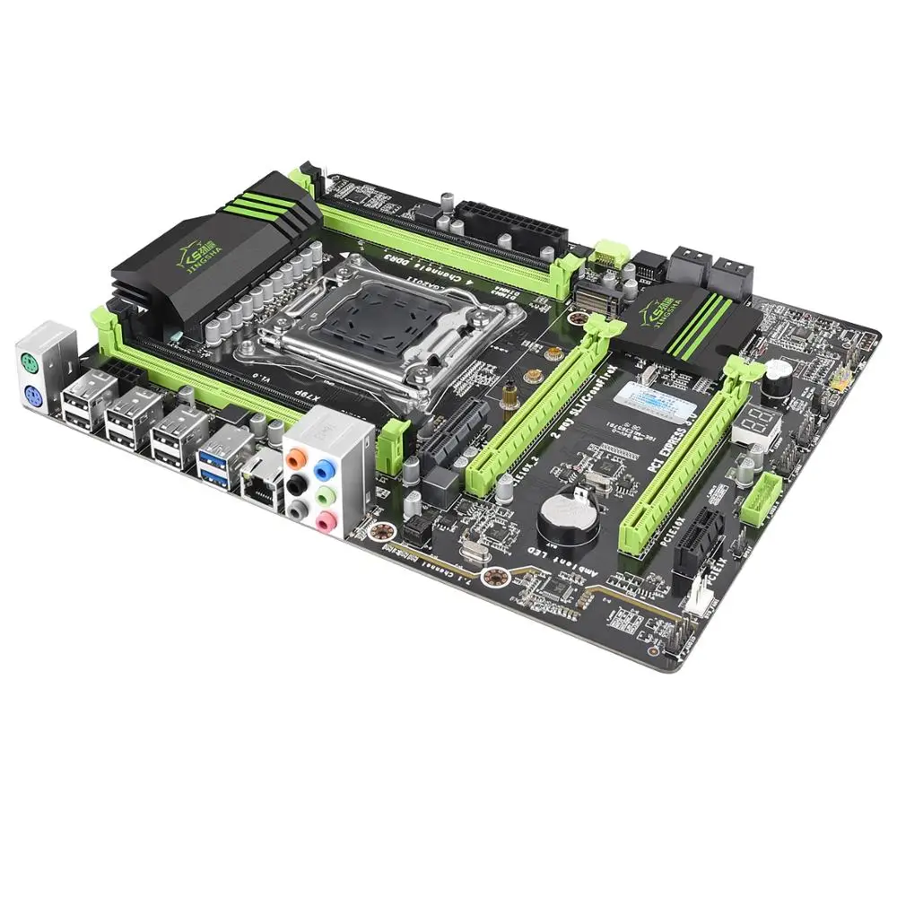 Материнская плата X79 P LGA 2011 Combo w/ E5 2650 v2 CPU 4 канальная 32 гб = 4X8 DDR3 озу 1600 мгц ECC REG