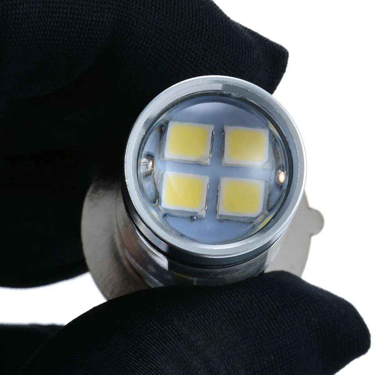 1pc DC12V BA20D H6 2323 LED 100W 6000K White Motorcycle Fog Day-time Running Light Scooter Turn Signal Stop Brake Lamp Bulb