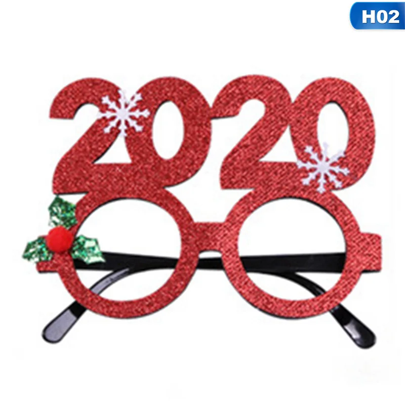 1 шт. Рождественская оправа для очков новогодние очки подарки для детей Санта Клаус Олень снеговик рождественские украшения