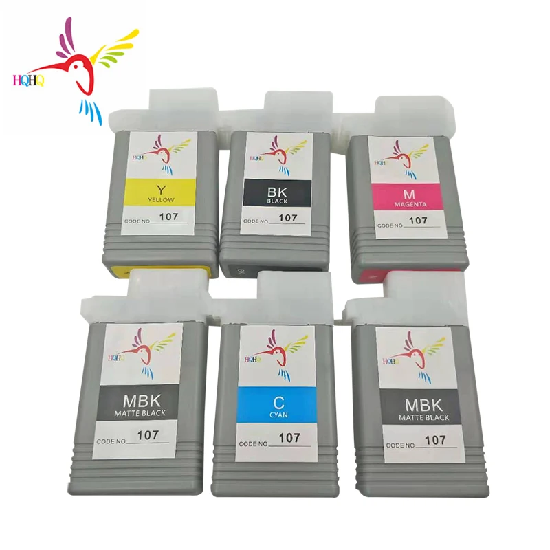 Картридж PFI107 для принтера Canon iPF670/iPF680/iPF685/iPF770/iPF780/iPF785 с пигментными чернилами 130 мл