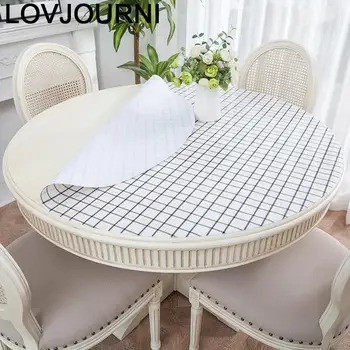 

Wedding Plastique Tovaglie Transparent Waterproof Mantel Redondo Round Cover Nappe Toalha De Mesa Tablecloth PVC Table Cloth