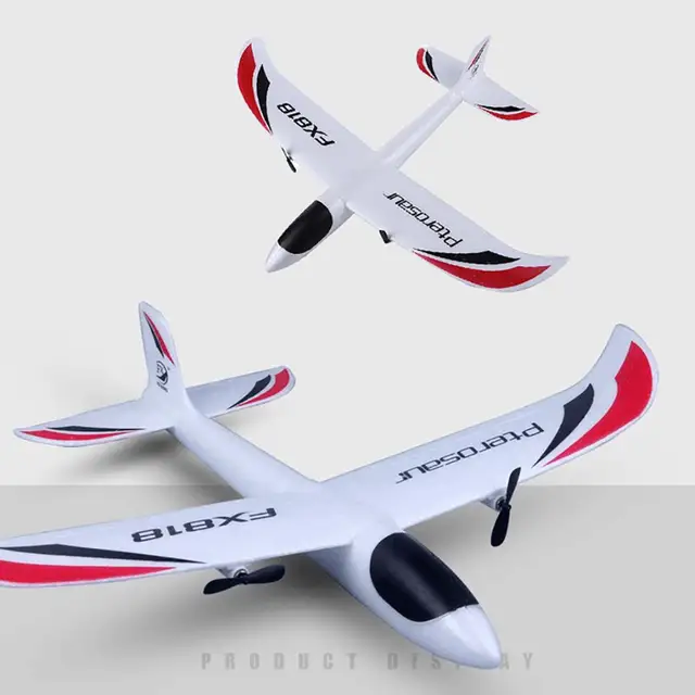 FX-818 2.4G EPP Remote Control RC Airplane Glider Toy with LED Light Kids Gift Foam Electric Outdoor Fixed Wing Aircraft 1