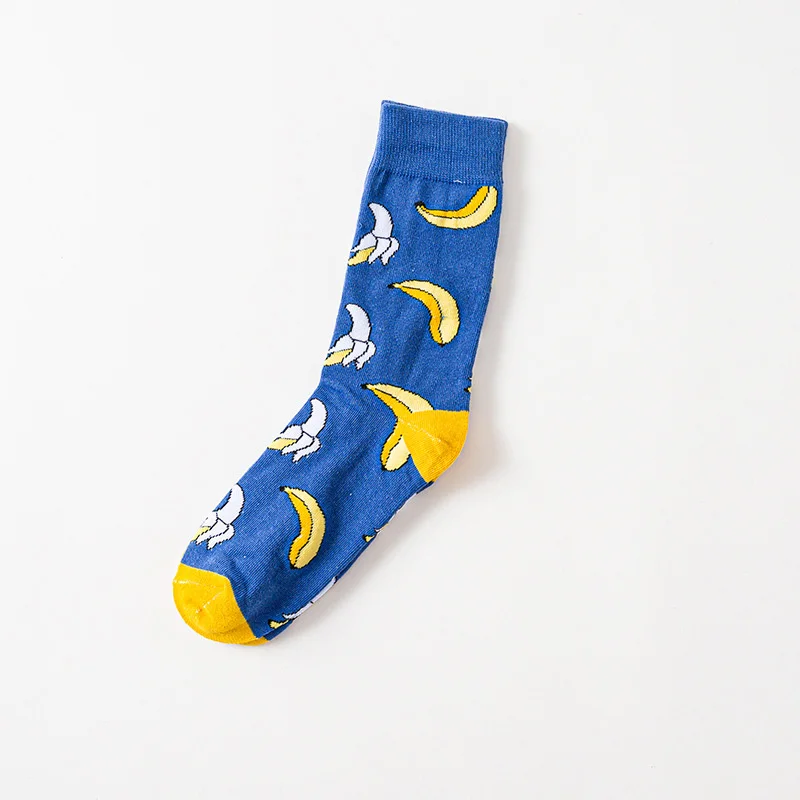Креативные высококачественные модные забавные женские носки в стиле Харадзюку с забавным принтом с фруктами милые носки - Color: 15