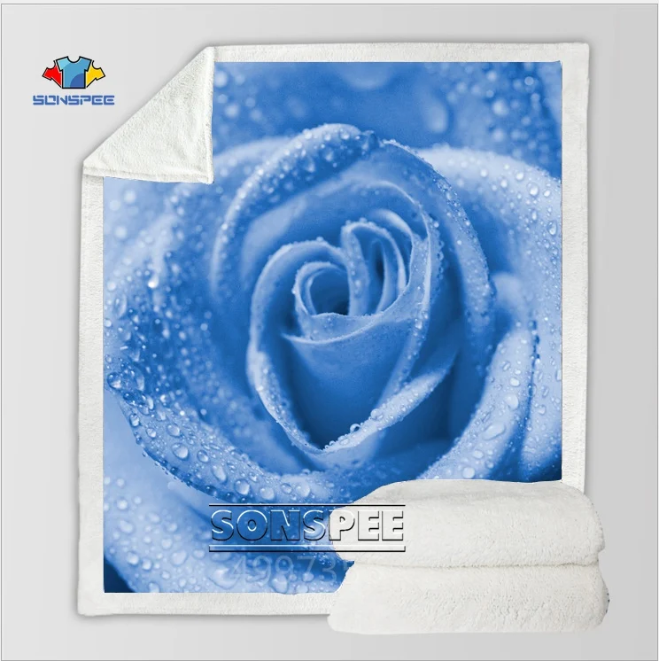 SONSPEE blue Rose Harajuku детское одеяло для взрослых с 3d принтом теплое удобное покрывало для дивана постельные принадлежности для путешествий Диван офисный кондиционер комнаты фирменный магазин-аутлет детей K97 - Цвет: 7