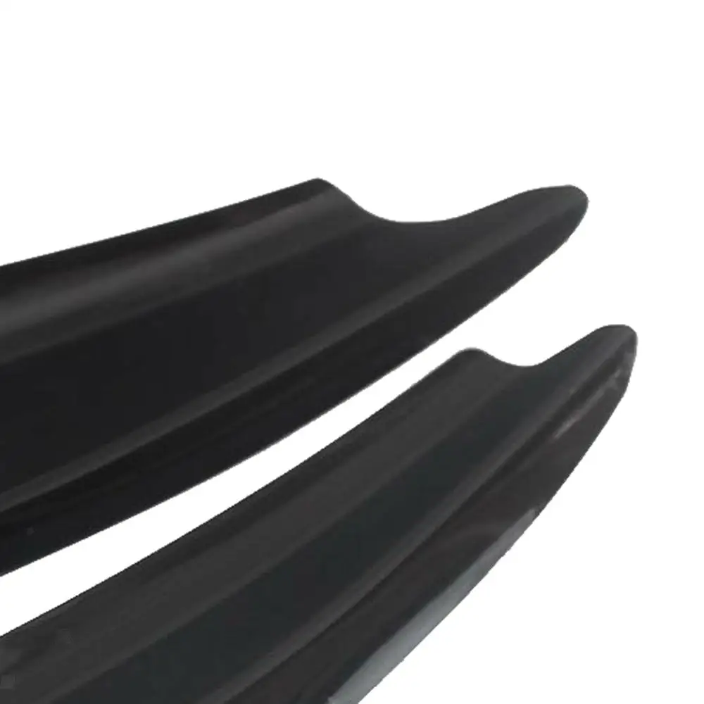 Universal spoiler Car front Rear Bumper Side Canards Splitter Fins Black Front Bumper Car Spoilers Anti-collision Guard car bumper spoiler car side spoiler