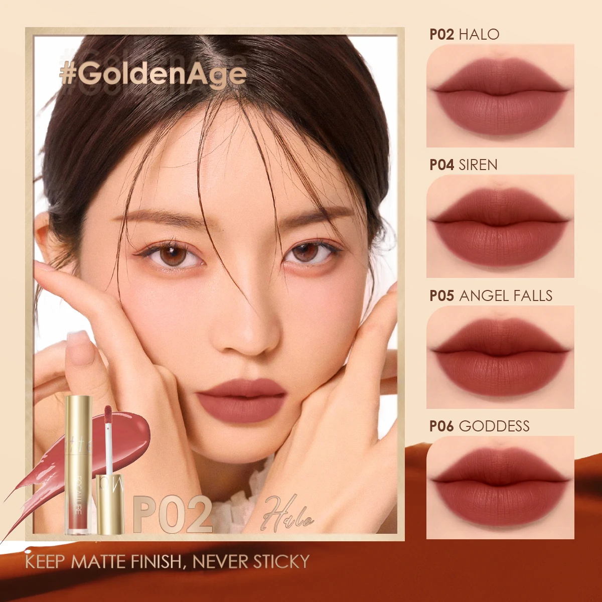 FOCALLURE 20 Colors Longlasting Lip Makeup Quick-drying Liquid Matte Lipstick |