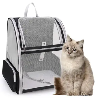 

Cat Carrier Portable Pet Backpack Messenger Dog Carrier Outgoing Small Dog Travel Bag Soft Side Breathable Pet Carrier for Cat