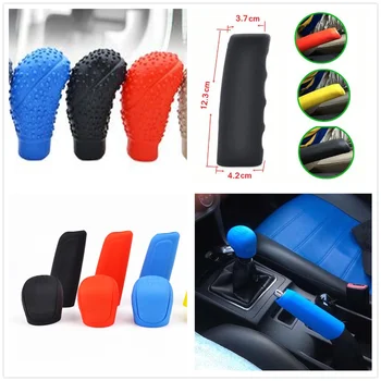 

Car rubber Shift Gear Knob Cover Handbrake for Mercedes Benz W211 W203 W204 W210 W124 AMG W202 CLA W212 W220 CLK63 R F700