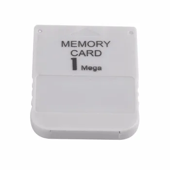 

PS1 Memory Card 1 Mega Memory Card For Playstation 1 One PS1 PSX Game Useful Practical Affordable White 1M 1MB